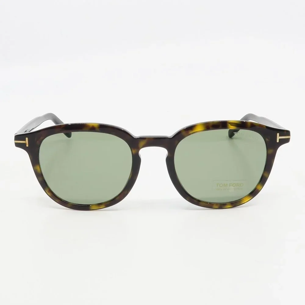Tom Ford TF816 52N New Tortoise/ Green PAX Sunglasses 51mm with defect - Picture 2 of 6